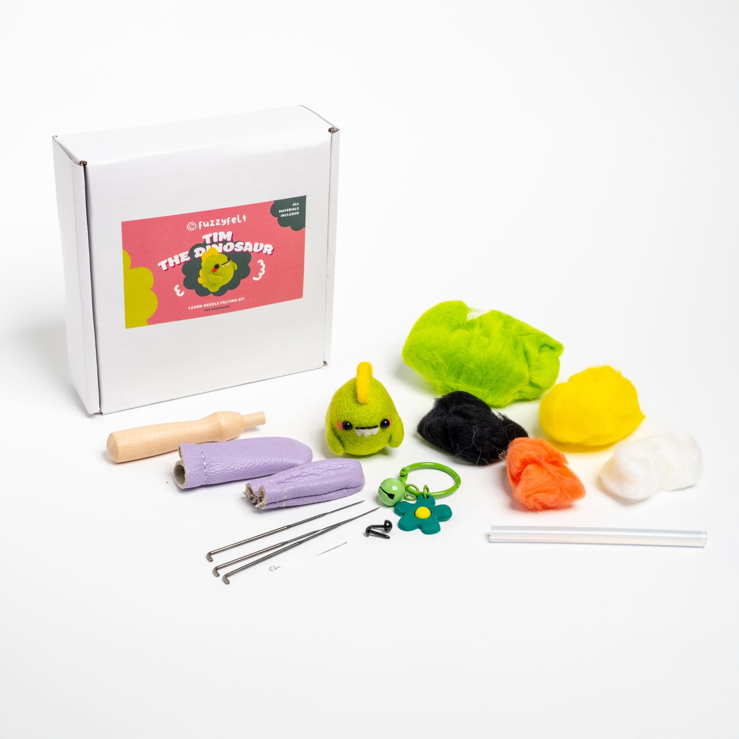 Tim the Dinosaur Felting Kit