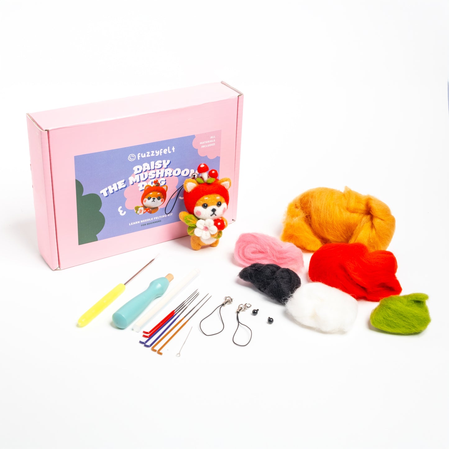 Daisy the Mushroom Dog Felting Kit