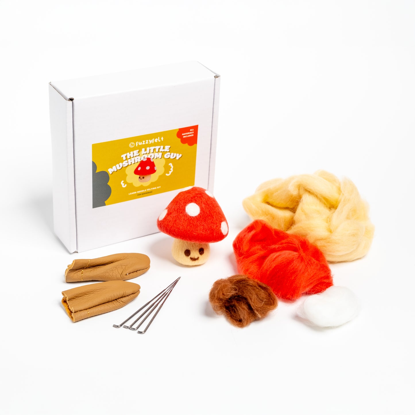 The Little Mushroom Guy Felting Kit