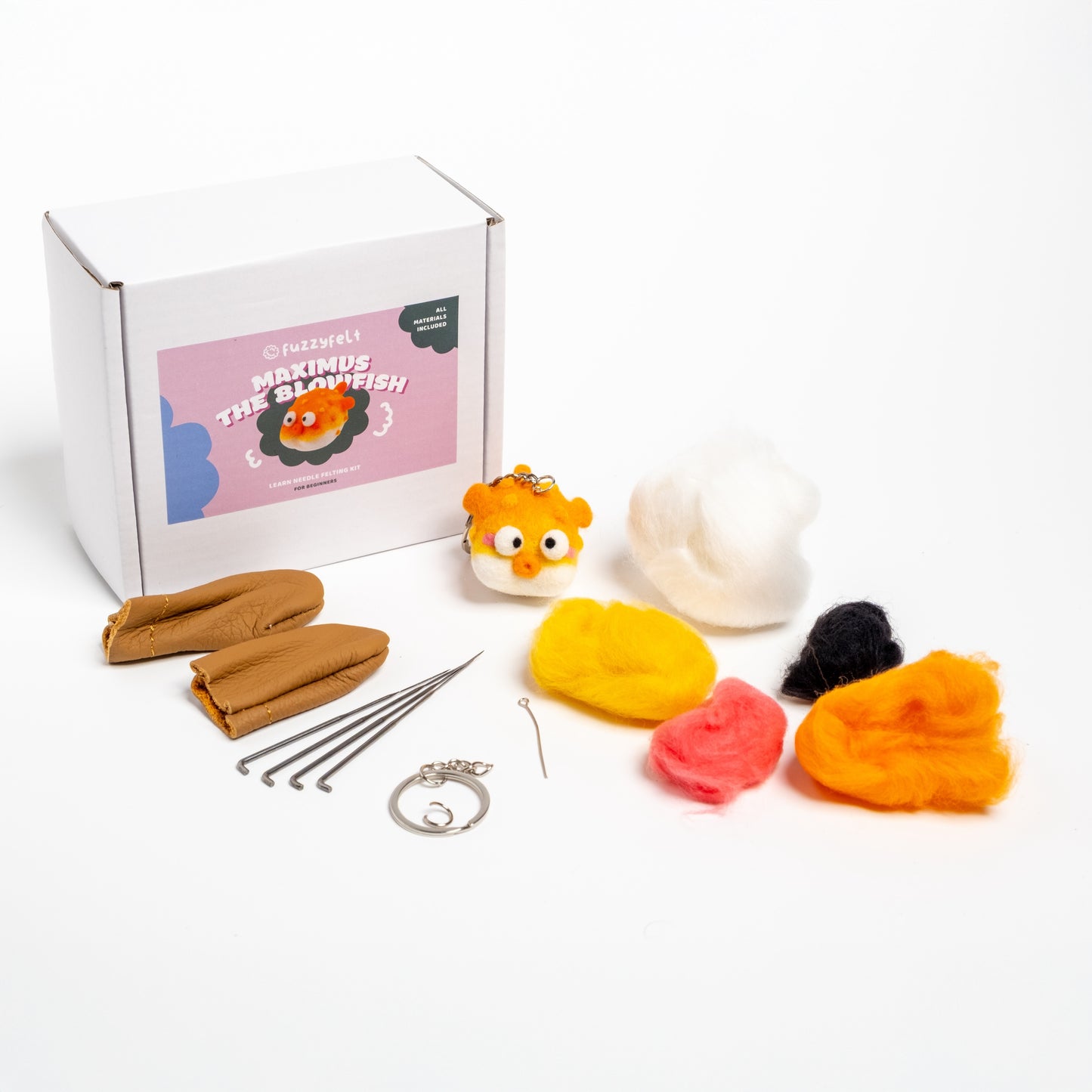 Maximus the Blowfish Felting Kit