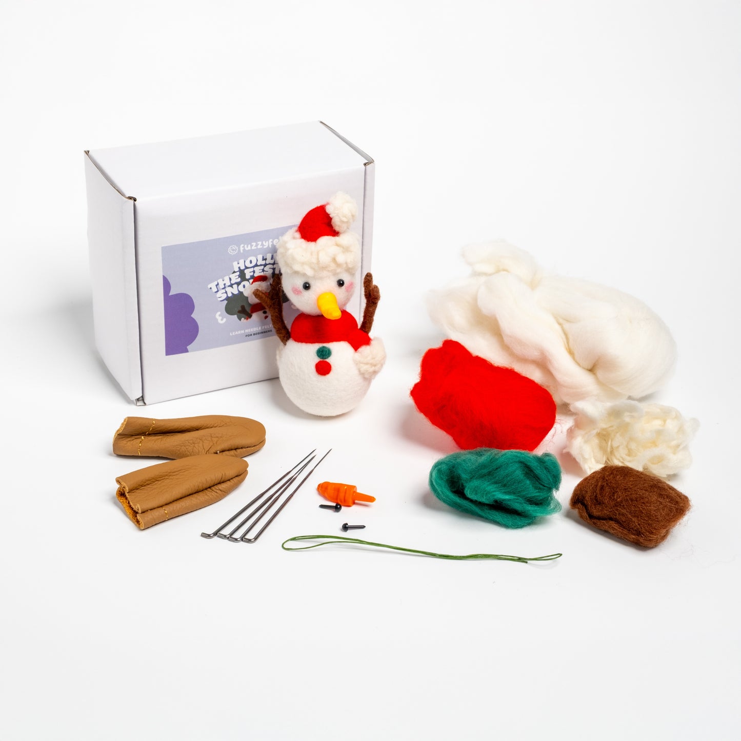 Holly the Festive Snowman Felting Kit