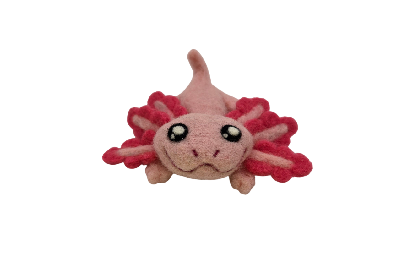 Lulu the Axolotl Felting Kit