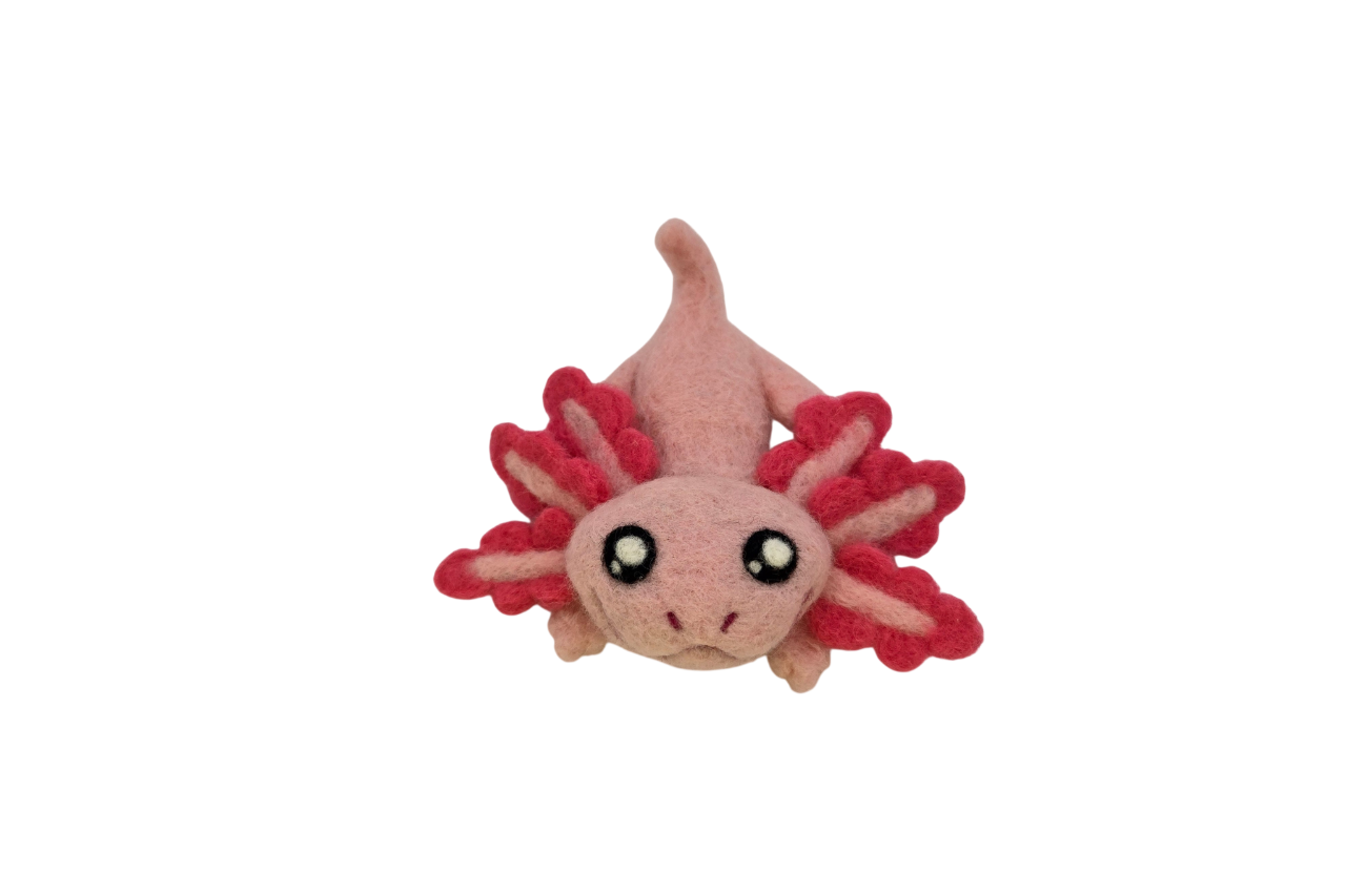 Lulu the Axolotl Felting Kit
