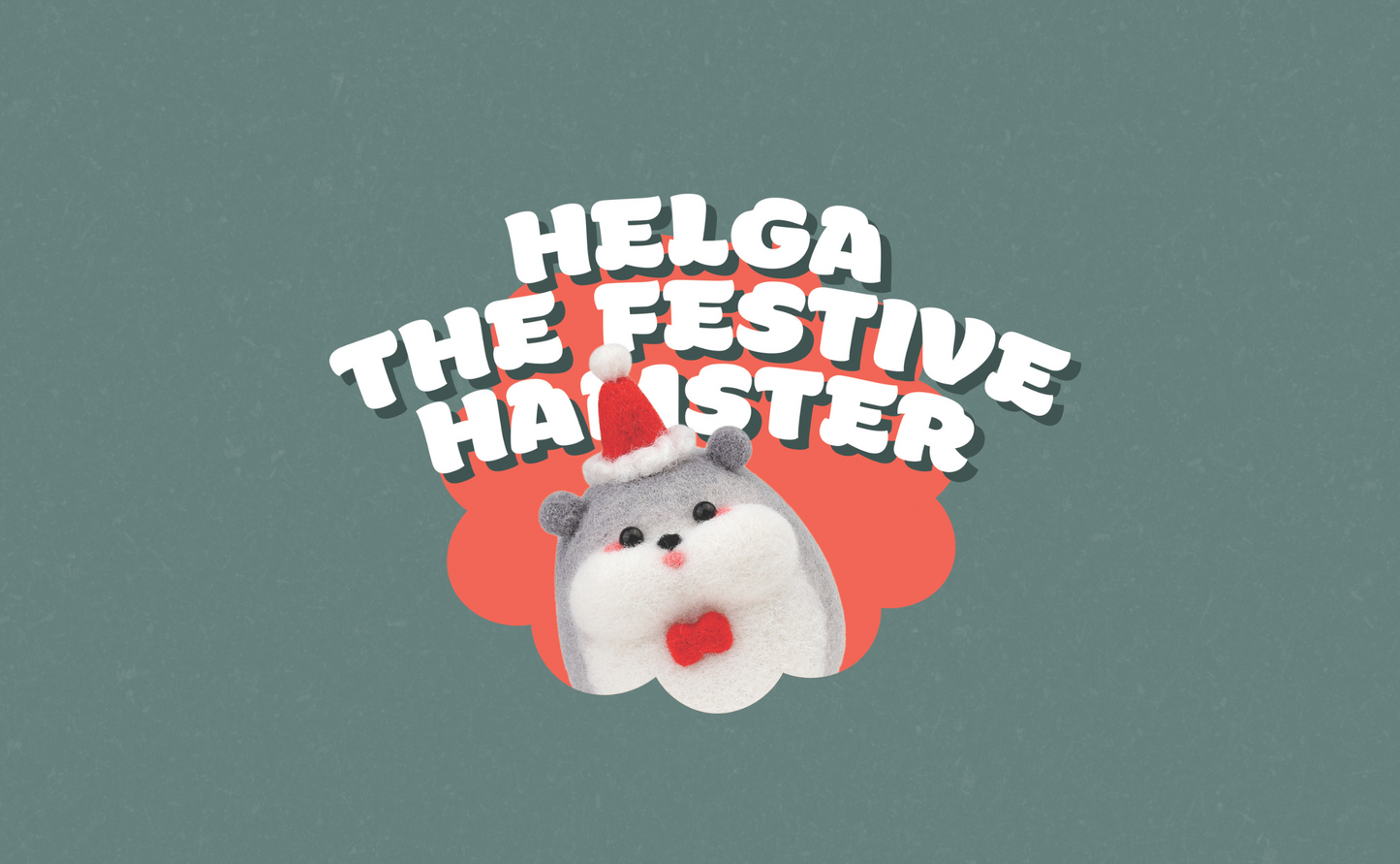 Helga the Festive Hamster Felting Kit
