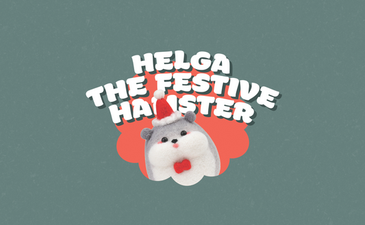 Helga the Festive Hamster Felting Kit